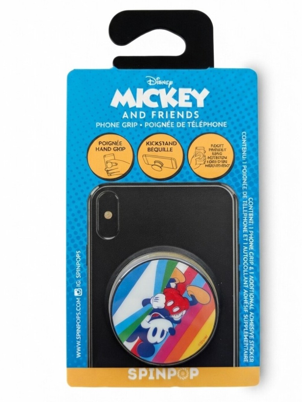 Disney SpinPop Phone Grip – Mickey and Friends New In Box Sealed Retro Mickey